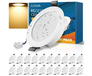 COTLEDL 20x Faretti LED da Incasso per Cartongesso, 220V 5W Faretti Incasso Luce
