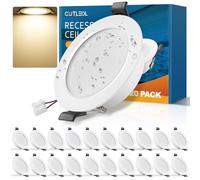 COTLEDL 20x Faretti LED da Incasso per Cartongesso, 5W 450LM Faretto LED Luce Neutro 4500K IP44 Faretti LED Soffitto Interno da Incasso per Bagno, Diametro Foro Ø68-80mm, AC 220-240V