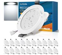 COTLEDL 20x Faretti LED da Incasso per Cartongesso, 5W Faretto LED Luce Freddo 6000K 450LM IP44 Faretti LED Soffitto Interno da Incasso per Bagno, Diametro Foro Ø68-80mm, AC 220-240V