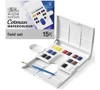 Cotman Confezione Tascabile "Compact Set" 14 Mezzi Godet + 1 Pennello