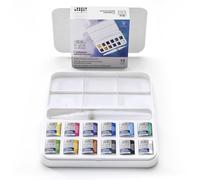 Acquerello Cotman Winsor&Newton Set Brush Pen - 12 mezzi godet acquerelli
