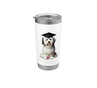 Coton de Tulear - Cappello da laurea per cani, per addestramento Bicchiere termico in acciaio inox doppia parete