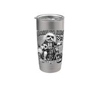 Coton De Tulear in moto amore calcio calcio DIGOR retrò Bicchiere termico in acciaio inox doppia parete