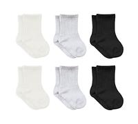 Cotone 6 Paia di Calzini per Neonati da 0 a 6 Mesi a 3 Anni | Stopper Senza Cuciture | per Bambini Ragazzi Ragazze, Natur, 6-12 Mesi