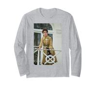 Cotone a pois Eastenders Stella Giugno Marrone 1997 Maglia a Manica