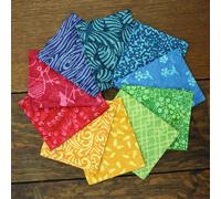 Cotone Batik Pretagliate Tessuto Fat Quarter Quilting Patchwork 50.8cm x 48.3cm