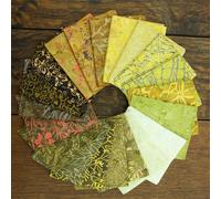 Cotone Batik Pretagliate Tessuto Fat Quarter Quilting Patchwork 50.8cm x 48.3cm