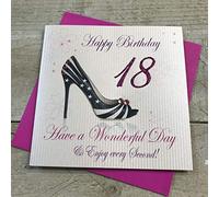Cotone Bianco Codice Carte WBA 18 Compleanno per Il 18 ° Compleanno