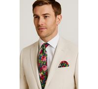 Cotone Blu Floreale Cravatta E Fazzoletto da Taschino Set Rosso Rosa Bowtie cs03