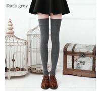 Cotone Calze a Coscia Alta Parigine Giapponese Lolita JK Stile Preppy Solido