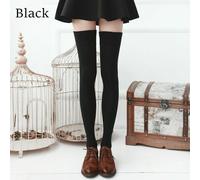 Cotone Calze a Coscia Alta Parigine Giapponese Lolita JK Stile Preppy Solido
