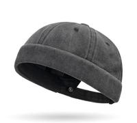 Cotone Cappellino da Portuale Uomo Retro Docker-cap Berretto Docker da Motociclista Cappello Senza Retro Cotone Docker Hat Cappello Senza Visiera Berretto da Portuale Uomo Donna