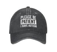 Cotone Classico Si Prega di Essere pazienti Ho l'autismo Lettera Stampa Berretto da Baseball Uomo Donna Cappello da papà Adulto Regolabile Personalizzato Primavera