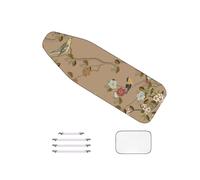 Cotone - Copriasse da Stiro, Extra Spesso - Design A 2 Strati "Vintage Pattern" Asse Stiro Coperture Può Essere Cambiato, con Elementi di Fissaggio XL150X60 cm