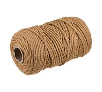 Cotone Corda 3 Filo Intrecciati Corda Cavo Scuro Marrone 100m/109 Iarde 5mm Dia