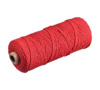 Cotone Corda Intrecciati Corda Cavo Rosso 100m/109 Iarde 2mm Diametro
