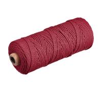 Cotone Corda Intrecciati Corda Cavo Vino Rosso 100m/109 Iarde 2mm Diametro