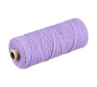 Cotone Corda Intrecciati Corda Cavo Viola Chiaro 100m/109 Iarde 2mm Diametro