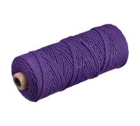 Cotone Corda Intrecciati Corda Cavo Viola Scuro 100m/109 Iarde 2mm Diametro