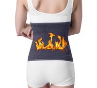 Cotone Fascia Termica per la Vita,Supporto Vita Caldo Cintura Lombare,Cintura Calda Invernale,Fascia lombare Scalda Reni,Supporti Lombari Termica,Contro il Raffreddore Della Pancia,Unisex,Grigio