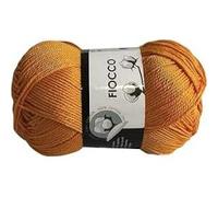 COTONE FIOCCO, JOLLY MERCERIA, FILATI ITALIANI, 100% COTONE. 50G - 125M, PER UNCINETTO E MAGLIERIA (ARANCIO 7265)