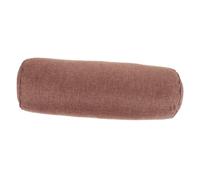 Cotone Lino Cuscino Yoga Cilindrico, 1 Pezzo, Caffè | Fodera Sfoderabile e Cerniera Integrale, Sostegno per Collo e Caviglie, Relax Muscolare