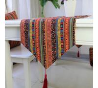 Cotone Lino Etnico Righe Runner da Tavolo Cover Cassettiera Cucina da Pranzo