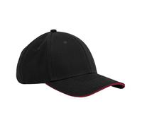 Cotone Organico Contrasto Sandwich Picco Cappello Baseball Beechfield Earthaware