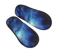 Cotone Pantofole Galassia Spaziale Dell'Universo Blu Antiscivo Slippers Moda Scarpe Da Casa Per Invernale Interno Casa L