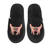 Cotone Pantofole Tenendo L'Amore Nelle Tue Mani, Bandiera Della Namibia Comode Slippers Eleganti Scarpe Di Cotone Per Interno Hotel Unisex M