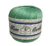 COTONE PER UNCINETTO NUMERO 5 FILO DI SCOZIA GOMITOLO DA 100 GRAMMI (VERDE ACQUA 211)