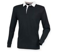 Cotone Rugby Camicia Blu Nero Verde Beige o Rosso Front Row Premium Comformante