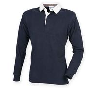 Cotone Rugby Camicia Blu Nero Verde Beige o Rosso Front Row Premium Comformante