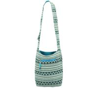 Cotone Tela Borsa da Spalla Aztec Tribale Motivo Intrecciato Borsa a Tracolla