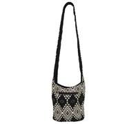 Cotone Tela Borsa da Spalla Aztec Tribale Motivo Intrecciato Borsa a Tracolla