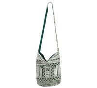 Cotone Tela Borsa da Spalla Aztec Tribale Motivo Intrecciato Borsa a Tracolla