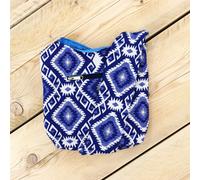 Cotone Tela Borsa da Spalla Aztec Tribale Motivo Intrecciato Borsa a Tracolla