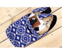 Cotone Tela Borsa da Spalla Aztec Tribale Motivo Intrecciato Borsa a Tracolla