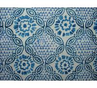 Cotone Tessuto per Tende Grand Bazaar Batik Blu Fodera Cuscino Romano Cieco