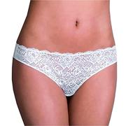 Cotonella 12 Pezzi Slip Donna L'Altra GD249 Mini con Inserti in Pizzo, Bianco 3/M