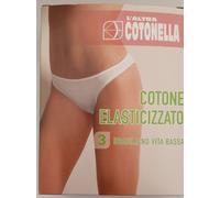 COTONELLA 12 SLIP BRASILIANA COTONE ELASTICIZZATO VITA BASSA ART.3942