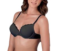 Cotonella 2 Pezzi Reggiseno Donna L'Altra CD058 Push Up Imbottito con Ferretto - Coppa B, Nero 2B