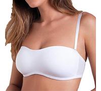 Cotonella 2 Reggiseni Fascia con Imbottitura e Spalline Regolabili Modello Simona. 1 Bianco + 1 Nero - 4