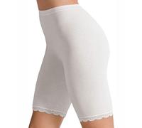 Cotonella 2 Slip Long Donna Gamba Lunga Elasticizzato Bianco Nero 3163