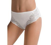 Cotonella 2 Slip Midi Pizzo Elasticizzato Art.4940 Colore E Misura A Scelta (Bianco, M IT III)