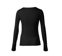Cotonella 3 Pezzi Maglia Girocollo 3503 Manica Lunga Caldo Cotone, Cotone Caldo Donna Nero XXL