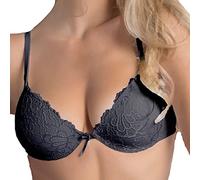 Cotonella 3 Pezzi Reggiseno L'Altra CD023 Push Up in Pizzo con Ferretto - Coppa B, Nero 5