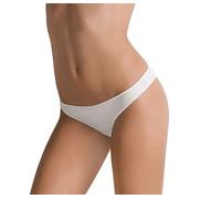 Cotonella 3 Slip Brasiliana Cotone bielastico Art 3490 (2/s, Bianco)