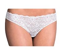 Cotonella 4 Pezzi Slip Brasiliana Donna GD170 L'Altra Inserti in Pizzo, Bianco 5/XL
