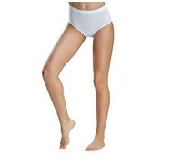 Cotonella 6 Pezzi Slip Donna 8126S Midi in Cotone Elasticizzato a Vita Alta, Bianco 3/M